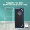 Full Size Portable Grey Steam Sauna tent‚ÄìPersonal Home Spa, with Steam Generator, Remote Control, Foldable Chair