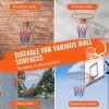 VEVOR Basketball Rim, Wall Door Mounted Basketball Hoop, Heavy Duty Q235 Basketball Flex Rim Goal Replacement with Net