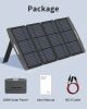 Solar Panel, Foldable Portable Solar Panel Battery Charger Kit with Adjustable Kickstand, Wire Storage Bag, MC4 Cable