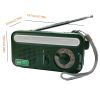 Emergency Radio Hand Crank Solar; Portable Weather Radio With AM/FM/WB/NOAA; Bright Flashlight; SOS Alarm; Reading Lamp; 2000mAh Cell Phone Charger Fo