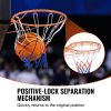 VEVOR Basketball Rim, Wall Door Mounted Basketball Hoop, Heavy Duty Q235 Basketball Flex Rim Goal Replacement with Net