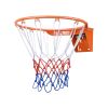 VEVOR Basketball Rim, Wall Door Mounted Basketball Hoop, Heavy Duty Q235 Basketball Flex Rim Goal Replacement with Net