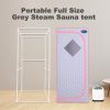 Full Size Portable Grey Steam Sauna tent‚ÄìPersonal Home Spa, with Steam Generator, Remote Control, Foldable Chair