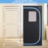 Portable Plus Type Full Size Far Infrared Sauna tent. Spa;  Detox ; Therapy and Relaxation at home.Larger Space; Stainless Steel Pipes Connector Easy