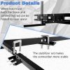 Trailer Hitch Cargo Carrier 500 Lbs,Heavy Duty Hitch Basket,Folding Cargo Carrier Hitch Mount Fits 2" Hitch Receiver with Waterproof Cargo Bag